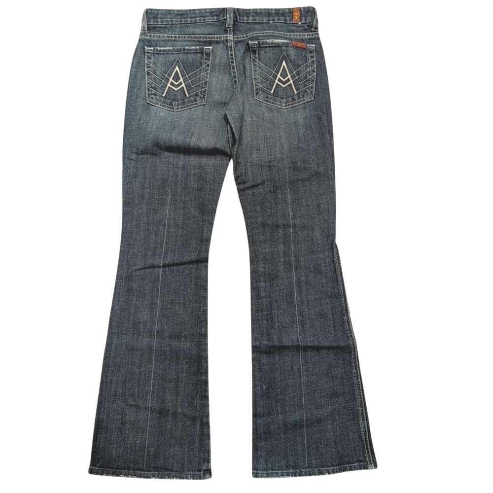 7‎ For All Mankind A Pocket Jeans Womens 28 Designer Denim Faded Wash Bootcut